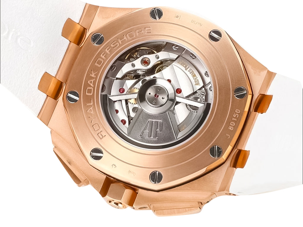 Royal Oak 'Offshore Chronograph' Pink Gold with White Dial (44mm)