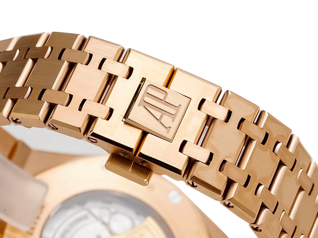 Royal Oak Pink Gold with Silver Dial (41mm) - 15400