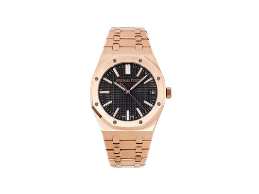 Royal Oak Pink Gold '50th Anniversary' with Black Dial (41mm)