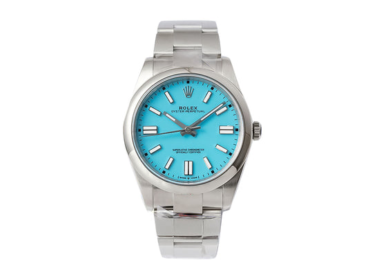 Oyster Perpetual 41 Stainless Steel 'Tiffany' with Blue Turquoise Dial