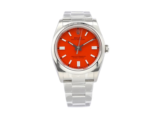 Oyster Perpetual 36 Stainless Steel with Red Dial