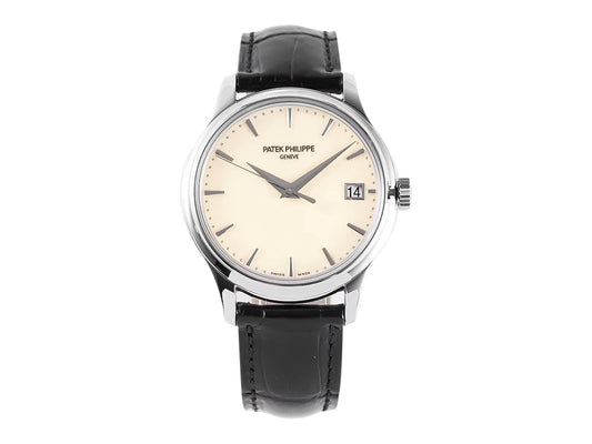 Calatrava Stainless Steel with Ivory Dial (39mm)