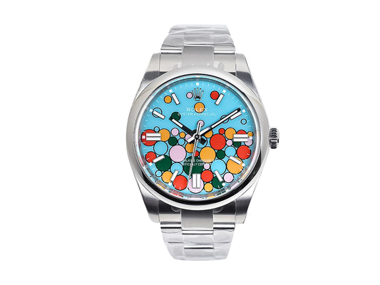 Oyster Perpetual 41 Stainless Steel with Turquoise Dial (Celebration Motif)