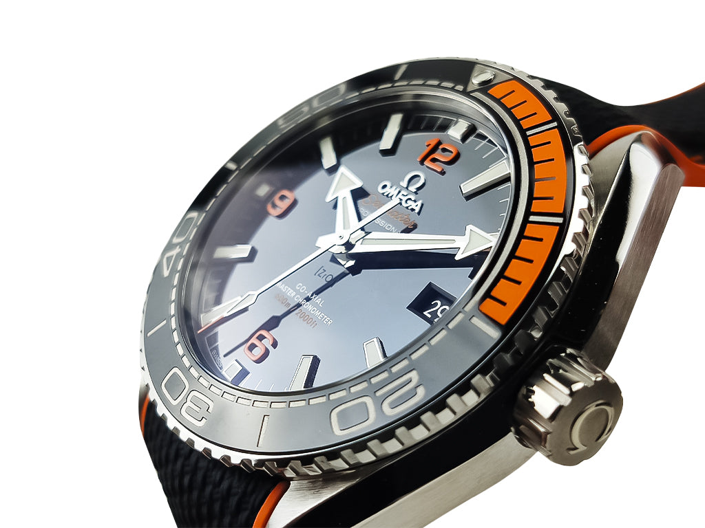 Seamaster Planet Ocean 600 with Blue Dial on Rubber Strap 43.5mm Chrono Select